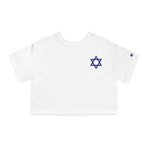 Custom Support Israel Champion Women's Heritage Cropped T-Shirt