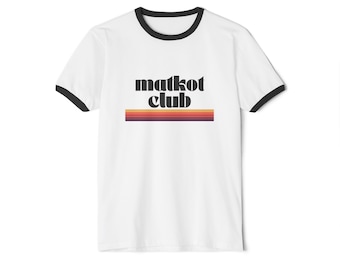 Matkot Club Retro Unisex Cotton Ringer T-Shirt
