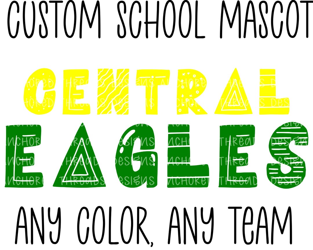 CUSTOM Team Mascot Team Mascot PNG Sports Mascot School Etsy