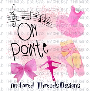 Dance DIGITAL DOWNLOAD - Ballet Dance Design - Dance PNG - Girls Dance shirt- Front Design
