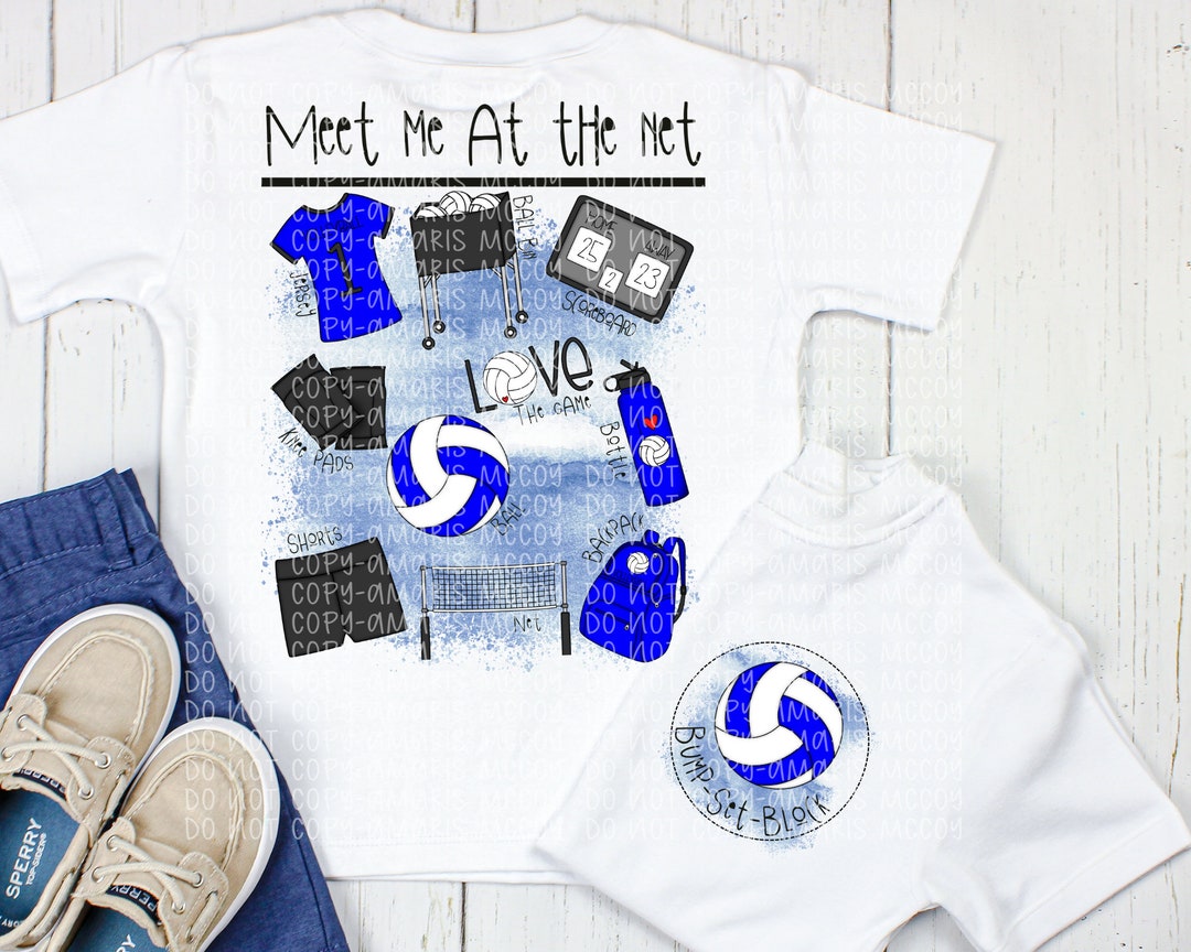 Royal Blue Volleyball DIGITAL DOWNLOAD Volleyball Design Volleyball