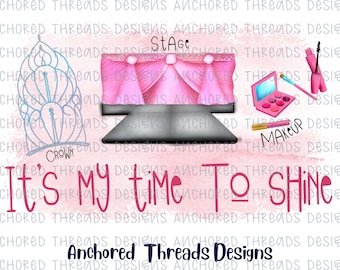 Pageant Trio DIGITAL DOWNLOAD - Beauty Pageant Design -Full Glitz Pageant PNG - Girls Pageant shirt- Trio Design