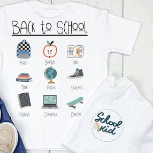 Back to school PNG - Sublimation Design - Boy Retro Back to School - Affirmation PNG - Boy Back to School - School PNG - School design