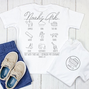 Noahs Ark PNG - Christian Design - Christian Kids PNG - Front Back Design - Noahs Ark - Digital Download - Sublimation Design