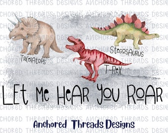 Dinosaur Trio DIGITAL DOWNLOAD - Dinosaur Design - Dino Kids PNG - Kids Dino shirt- Trio Design - Sublimation - Digital Download