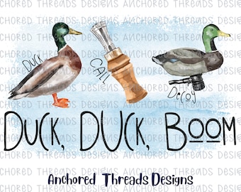 Duck Hunting Trio DIGITAL DOWNLOAD - Hunting Shirt Design - Gone Hunting PNG - Kids Hunting shirt- Duck Hunt - Trio Design