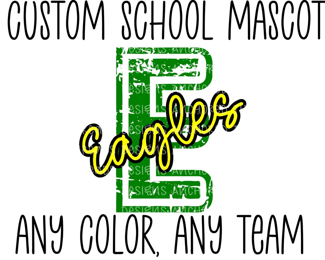 CUSTOM Team Mascot Team Mascot PNG Sports Mascot School Etsy
