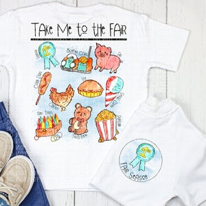 State Fair DIGITAL DOWNLOAD - Fair Time Design -Fair Life PNG - Kids Fair shirt- Front Back Design