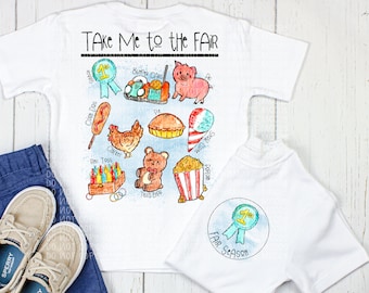 State Fair DIGITAL DOWNLOAD - Fair Time Design -Fair Life PNG - Kids Fair shirt- Front Back Design