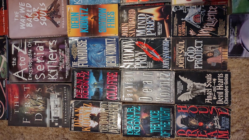 Huge Lot Of 80 Vintage Horror/Thriller/Suspense books Hardcovers & Paperbacks Bild 7