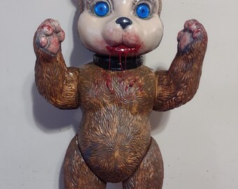 OOAK Jointed Blow Mold Zombie Bear 24&quot;
