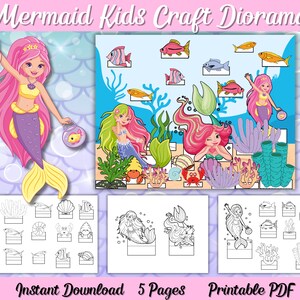 PLR Mermaid Kids Craft Bundle