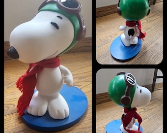 Danbury Mint Vintage Peanuts Snoopy Articulated Porcelain Doll Statue