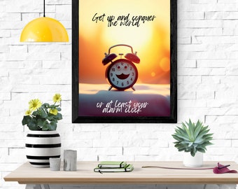 Snarky motivation print (Motivational Sign Framed Canvas Wall Art Poster Personalized Birthday Gifts Print Printed Father's Day Gift)