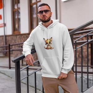 Adorable Funny Anime Animal Cut Hoodie |  eye-catching design | gift for Christmas | Surprise your friends