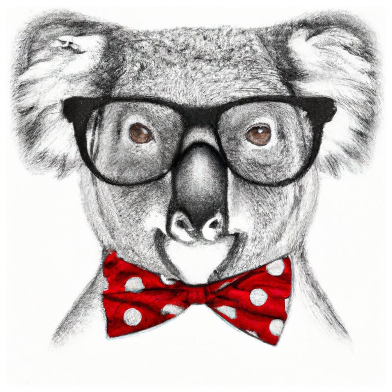 Koalas Pencil Drawings Art Designs Wall Designs. Etsy