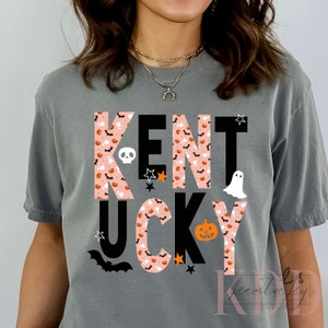 Kentucky Halloween Design, KY, PNG Design, Digital Download, DTF