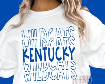 Kentucky Wildcats Split Design, PNG, 3 PNG Designs, Digital Download, DTF