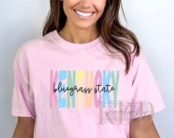 Kentucky Bluegrass State, KY, Digital Design, PNG, DTF, Sublimation