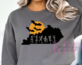 ケンタッキー ダンシング スケルトン、KY、PNG デザイン、デジタル ダウンロード、DTF
