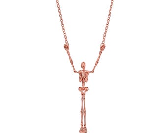 Vintage Vivienne Westwood Rose Gold Skeleton Necklace
