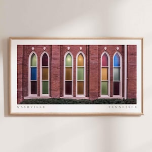 Nashville Frame TV Art, Ryman Auditorium, Nashville Frame TV, Nashville Travel Art, Nashville Tv Art, Nashville Decor, Nashville Wall Art