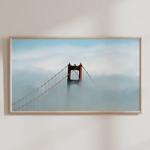 San Francisco Frame TV Art, Golden Gate Bridge Photo, Samsung Frame TV Art, Golden Gate Frame Tv Photo, West Coast Decor, Frame Tv Photo