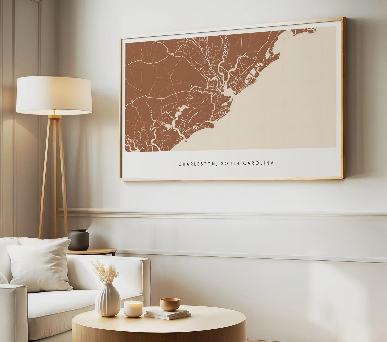 Minimal Charleston Street Map, Samsung Frame TV Art (digital Download ...
