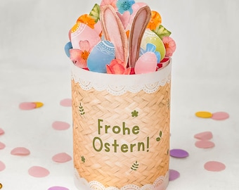 Ostern Duplo Banderole Druckvorlage: Vorlage zum Ausdrucken, Kleinigkeit für Ostern