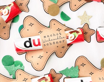Weihnachtsbaum für Duplo: Druckvorlage PDF | Kleine Geschenkidee zu Weihnachten | D48