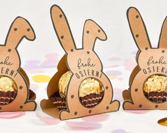 Ostern Vorlage | Osterhase Verpackung DIY | Schoko Geschenk | D29