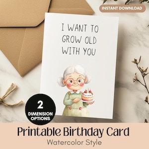 Carte d'anniversaire imprimable pour lui, carte d'anniversaire téléchargeable pour petit ami, carte de voeux d'anniversaire pour mari, impression, téléchargement immédiat, carte DIY