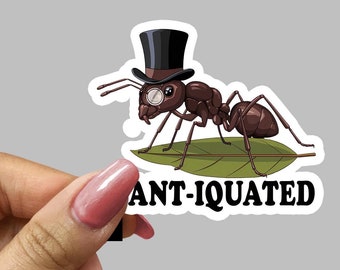 Cute Funny Ant Sticker Transparent for Kids Tech Decor Insect Vinyl ...