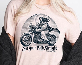 Jesus Clothes Motorcycle T Shirt Christian Shirt Bible Proverbs Gifts Biker Catholic Shirt Yellow Jesus Riding Motorcycles Jacket Christmas