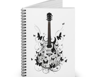 Teacher Notebook Rock Music Butterfly Journal Gift Musician Birthday Present Butterflies Lover Notebook Trending Now Gift For Sister