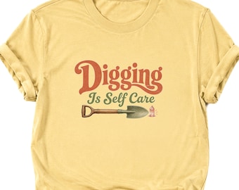 Cadeau pour maman qui chasse les cristaux et creuse un t-shirt pour prendre soin de lui, t-shirt rockhound drôle pour les amateurs d'extraction de pierres précieuses et de minéraux, cadeau minéralogie
