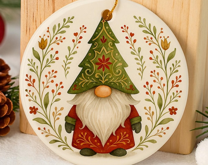 Nordic Gnome Ornament Gift for Swedish Christmas Tree Scandinavian Tomte Decor Folk Elf Keepsake for Cozy Cavin Iceland Gnome Art Best Gift