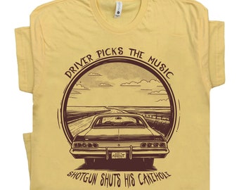 Supernatural Shirt Retro Car Shirt Winchester brothers Shirt Impala Garage Shirt For Husband Gift For Girlfriend Car Guy Tee Trending Now