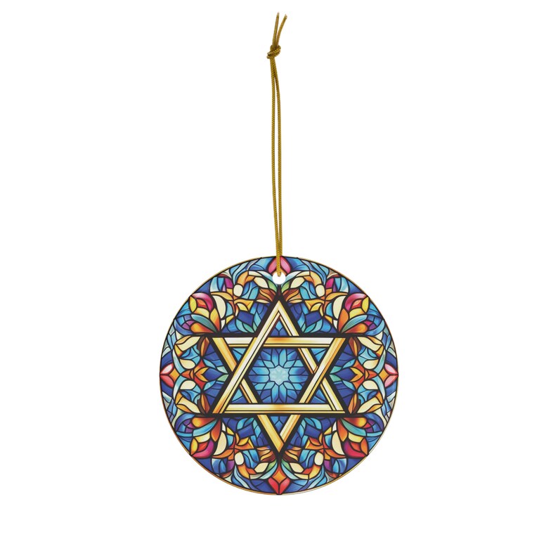 Christmas Ornament Jewish Star of David Hanukkah Ornament Elegant Chanukah Decor Gift for Jewish Family 2026 Gift Exchange Idea Coworker afbeelding 4