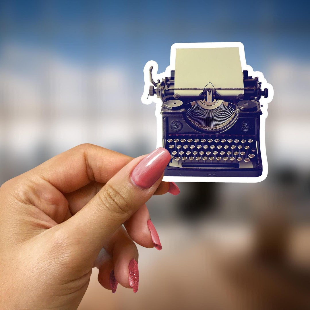 Vintage Typewriter Sticker Nature Inspired Gifts for Writers Authors ...