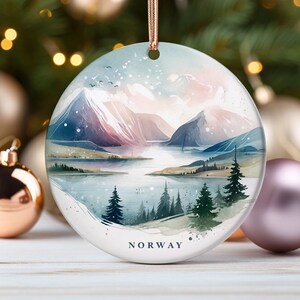 Norway Ornament Scandinavian Xmas Gift Norway Christmas Rosemaling Swedish Christmas Norwegian Giftsfor Nordic Christmas Norwegian Gift