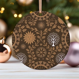 Lithuanian Traditional Pattern Ornament Baltic Folk Art Christmas Decoration Gift for Lithuania Lover Ethnic Geometric Keepsake Home Decor