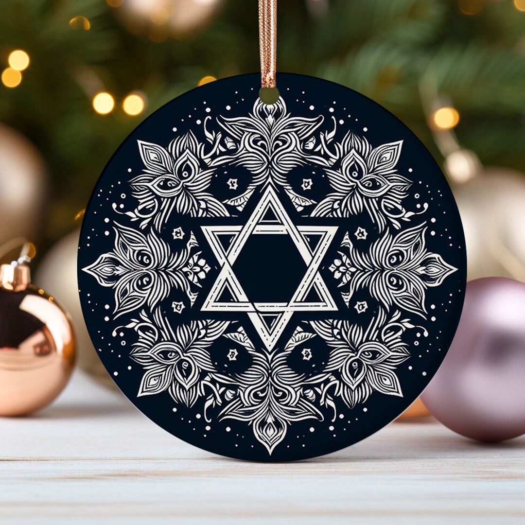 Christmas Jewish Ornament Star of David Hanukkah Decoration - Etsy