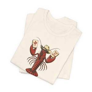 Gift for Mahjong Player Lobster Lover Shirt American Mahjong Tee Coastal Mahjong Club Gift Mahjong Game Night Shirt Beach Mahjong Player image 15