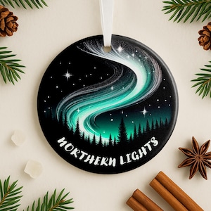 Alaska Christmas ornament Northern Lights ornament Alaska travel ornament Christmas ornament Alaska Northern Lights Christmas ornament
