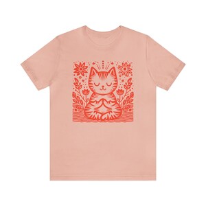 Just Breathe Shirt Meditation Tshirt for Women Yoga Dandelion Shirt for Yoga Instructor Boho Windflower Shirt for Meditation Cat Meditating 画像 6