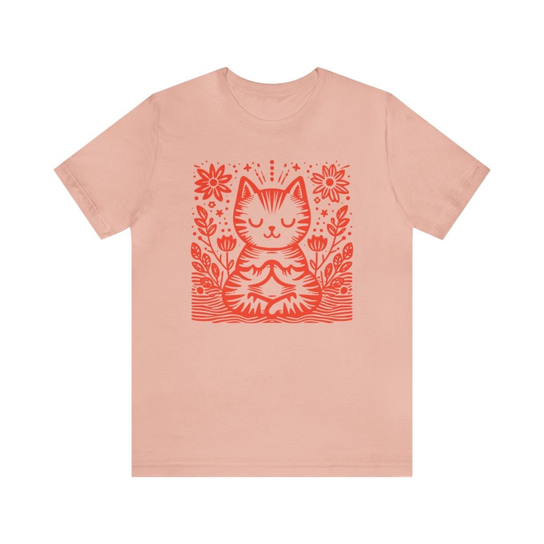 Just Breathe Shirt Meditation Tshirt for Women Yoga Dandelion Shirt for Yoga Instructor Boho Windflower Shirt for Meditation Cat Meditating 画像 6