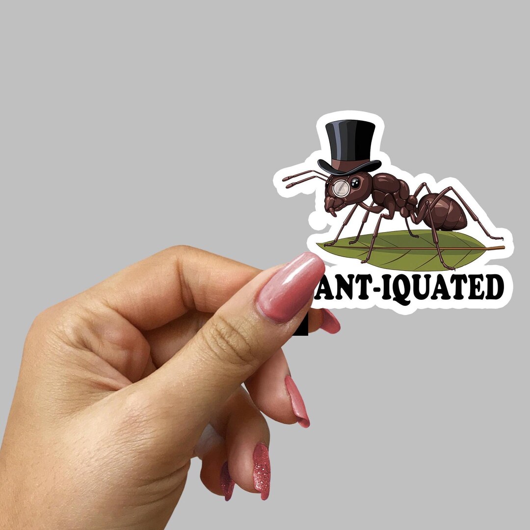Cute Funny Ant Sticker Transparent for Kids Tech Decor Insect Vinyl ...
