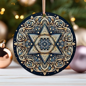 Elephant Happy Hanukkah - Cedar Ornament Elephant Happy Hanukkah - Cedar Ornament