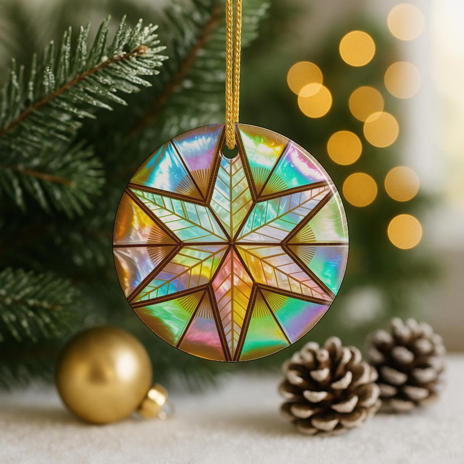 Filipino Parol Ornament Capiz Style Star Christmas Decor Gift for Pinoy ...